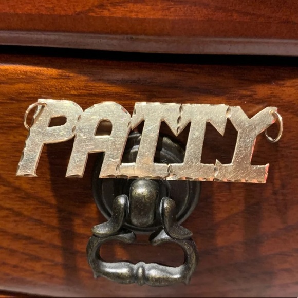 ❌SOLD❌Vintage 14K Yellow gold PATTY Pendant Name🌹 - Picture 1 of 8